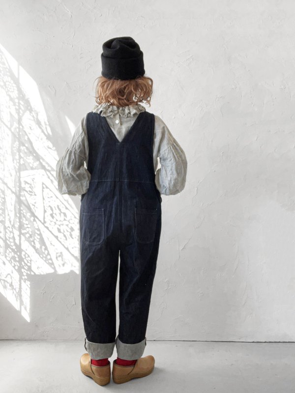 画像11: seasew.／109 デニムオーバーオール・インディゴ (11)