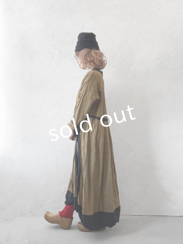 画像14: MARCHE' DE SOEUR/種蒔のワンピース・マスタードブラウン (14)