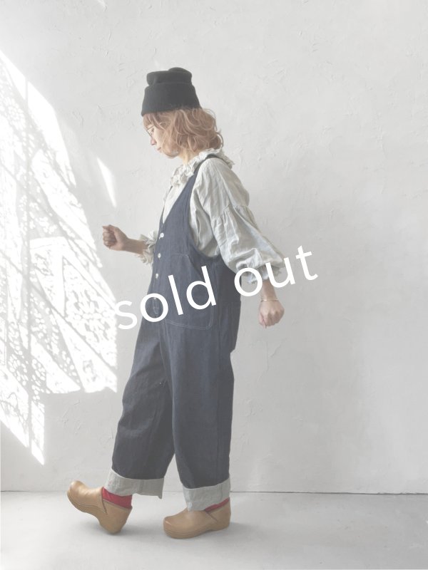 画像13: MARCHE' DE SOEUR/ラッフル襟のパフ袖プルオーバー・ホワイトグレー (13)