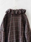 画像9: MARCHE' DE SOEUR/フローフリルブラウス・レッドブラウンチェック (9)