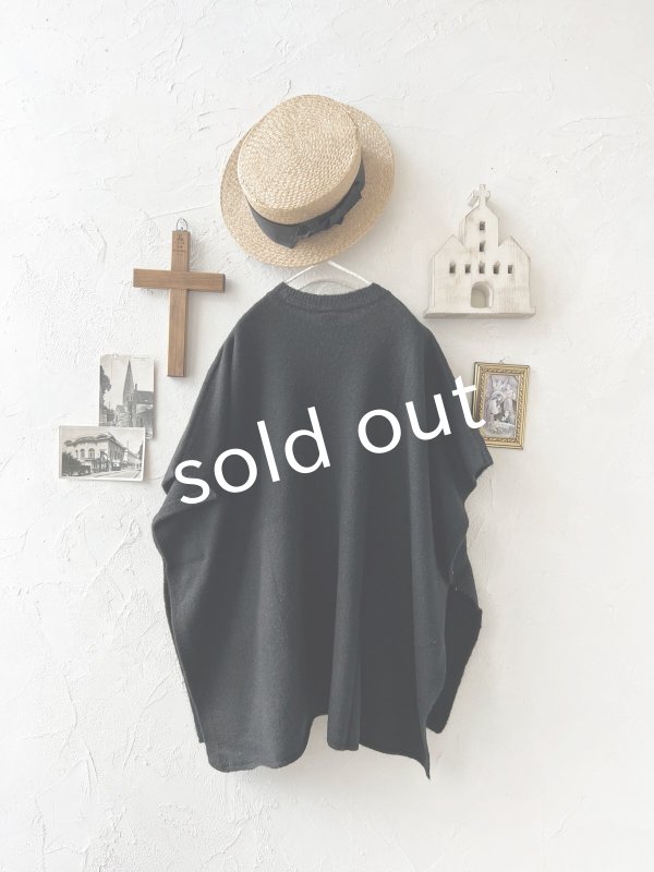 画像3: 08mab/もちもち脇ボタンニットベスト・ブラック (3)