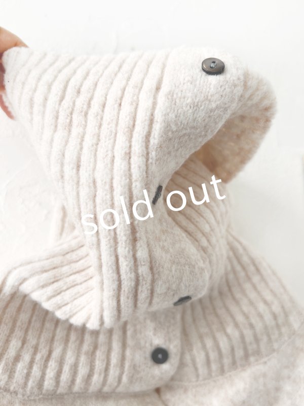 画像8: 08mab/もちもちニットポンチョ・チャコール (8)