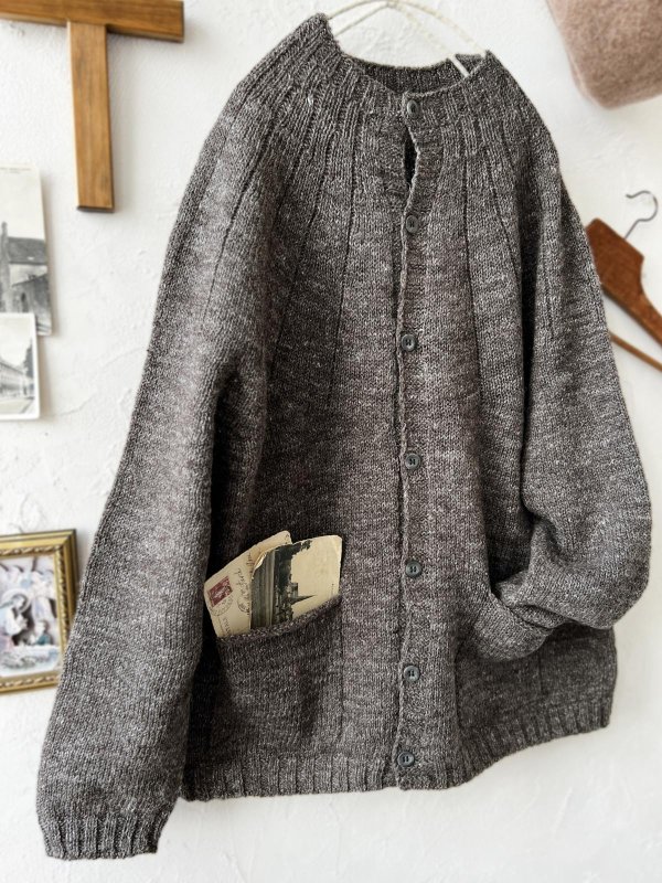 画像2: SO／シェットリノカーディガン・ブラウン (2)