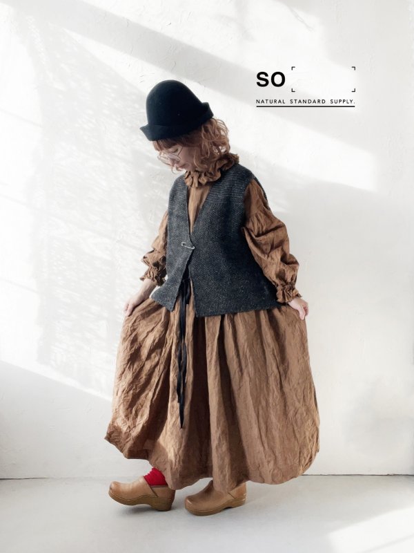 画像8: SO／シェットリノピン付きベスト・ナチュラル (8)