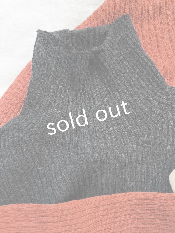 画像4: 【SALE】SO／ウールタートルテレコカットソー (4)