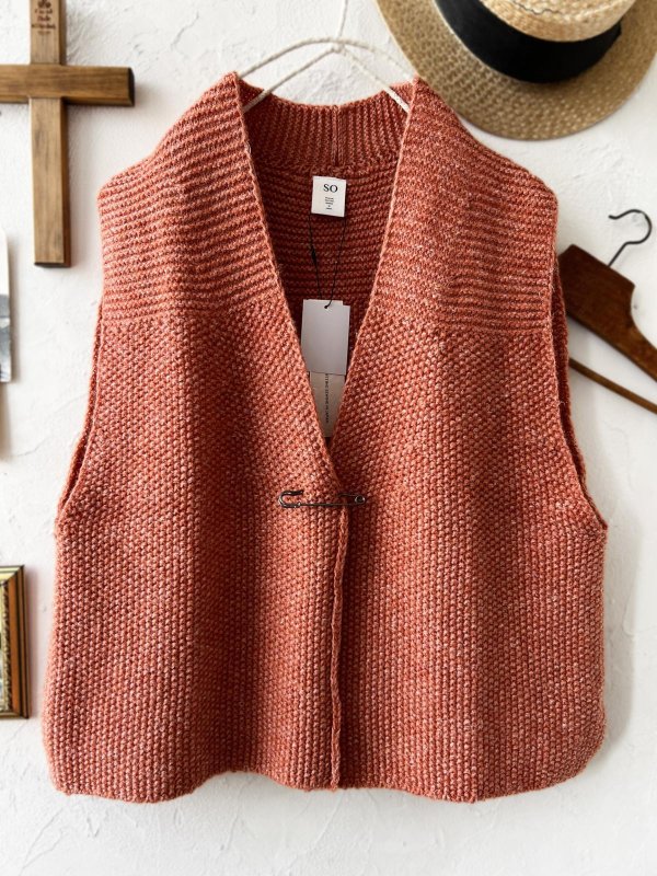 画像2: SO／シェットリノピン付きベスト・オレンジ (2)