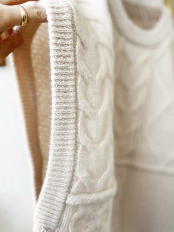 画像9: SO／アラン柄ワイドベスト・ブラウン (9)