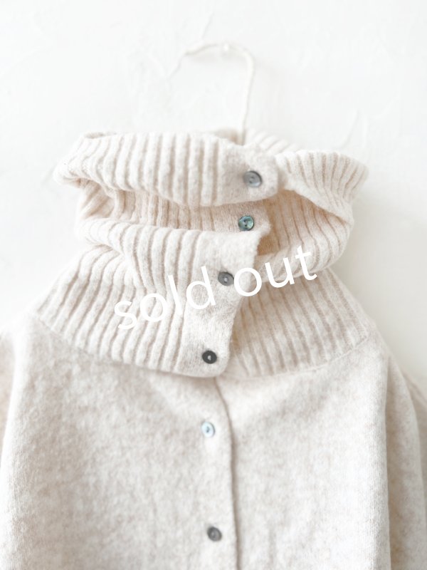 画像7: 08mab/もちもちニットポンチョ・チャコール (7)