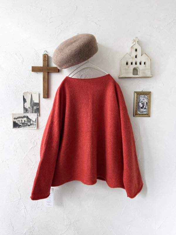 画像4: SO／2wayニットカーディガン・ブラッドレッド (4)