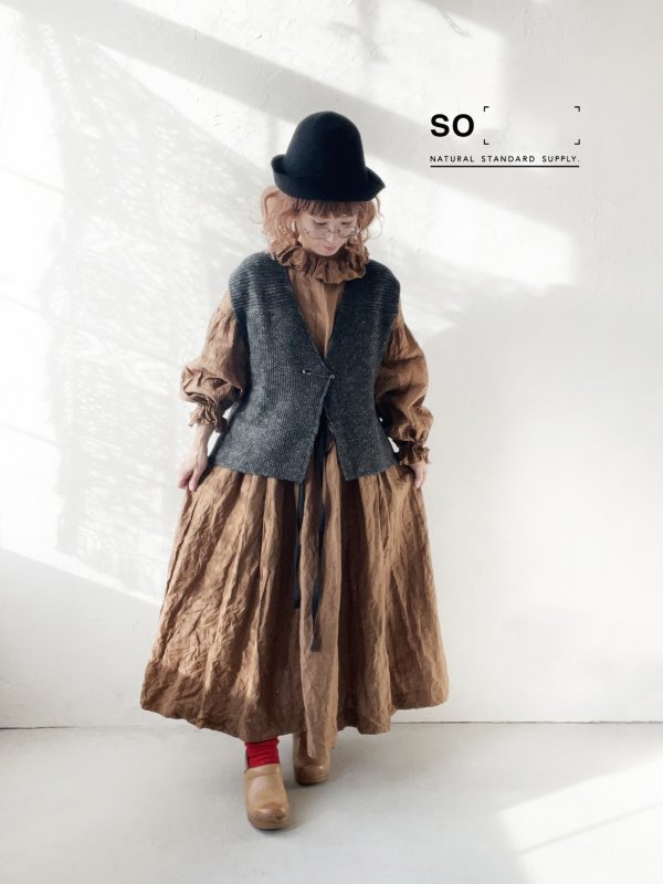 画像9: SO／シェットリノピン付きベスト・ナチュラル (9)