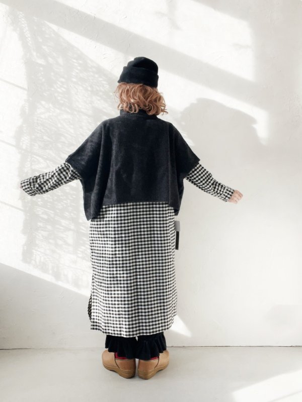 画像12: 08mab/もちもちニットポンチョ・アイボリー (12)