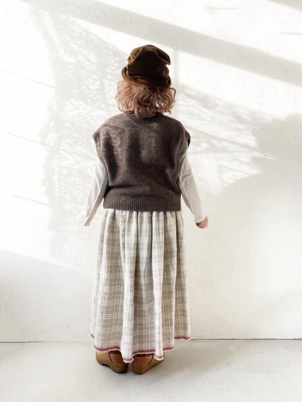 画像6: SO／アラン柄ワイドベスト・ブラウン (6)