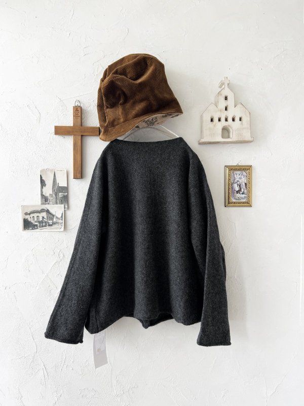 画像4: SO／2wayニットカーディガン・チャコール (4)