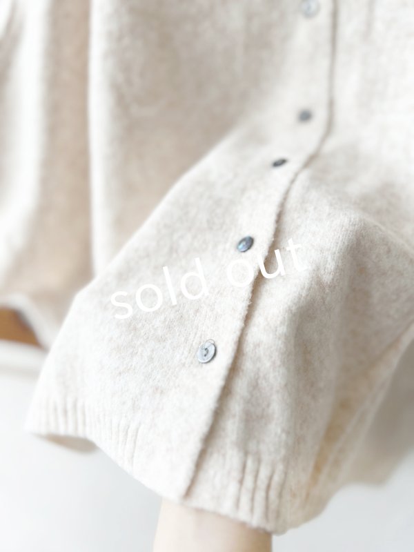 画像6: 08mab/もちもちニットポンチョ・アイボリー (6)