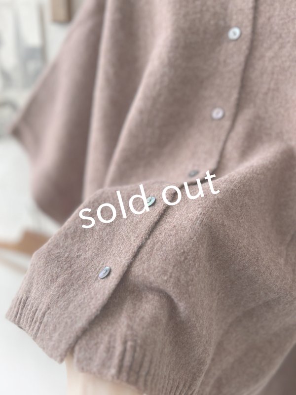 画像3: 08mab/もちもちニットポンチョ・モカ (3)