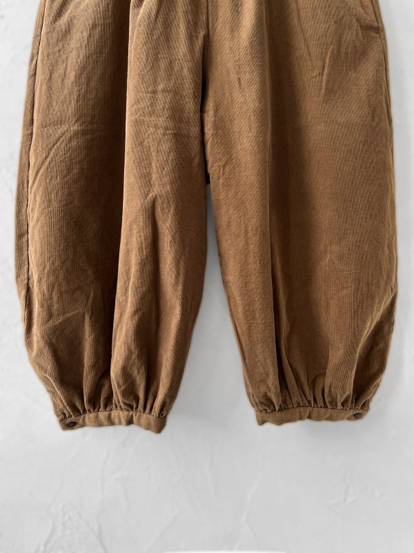 画像4: MAGALI /コーデュロイバルーンパンツ・ブラウン (4)