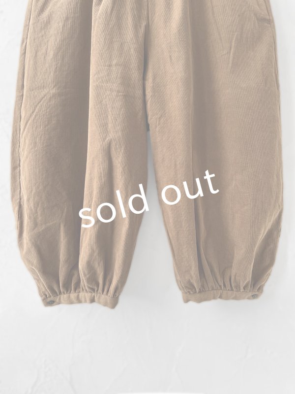 画像4: 【SALE】MAGALI /コーデュロイバルーンパンツ・ブラウン (4)