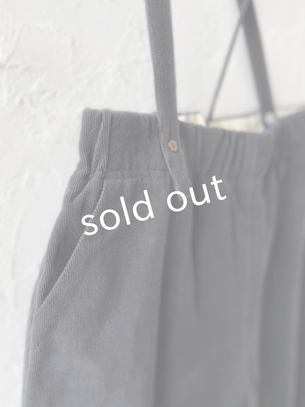 画像3: 【SALE】MAGALI /コーデュロイバルーンパンツ・チャコール (3)