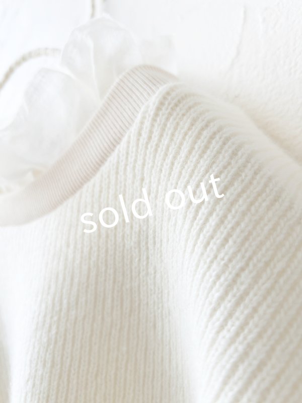 画像14: MAGALI /クォーターニットフリルプルオーバー・ブラック (14)