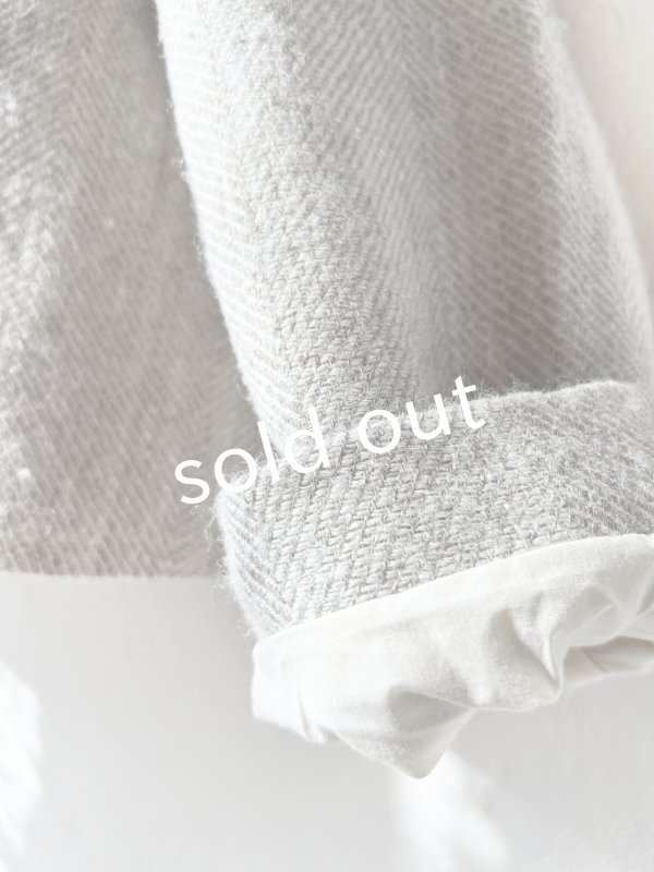 画像5: MAGALI /シェットランドウールリネンコート・ライトベージュ (5)