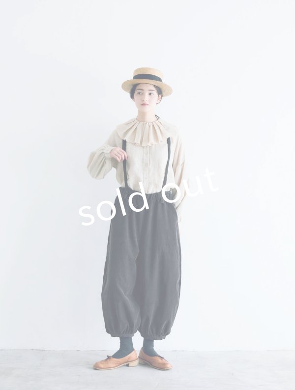 画像8: 【SALE】MAGALI /コーデュロイバルーンパンツ・チャコール (8)