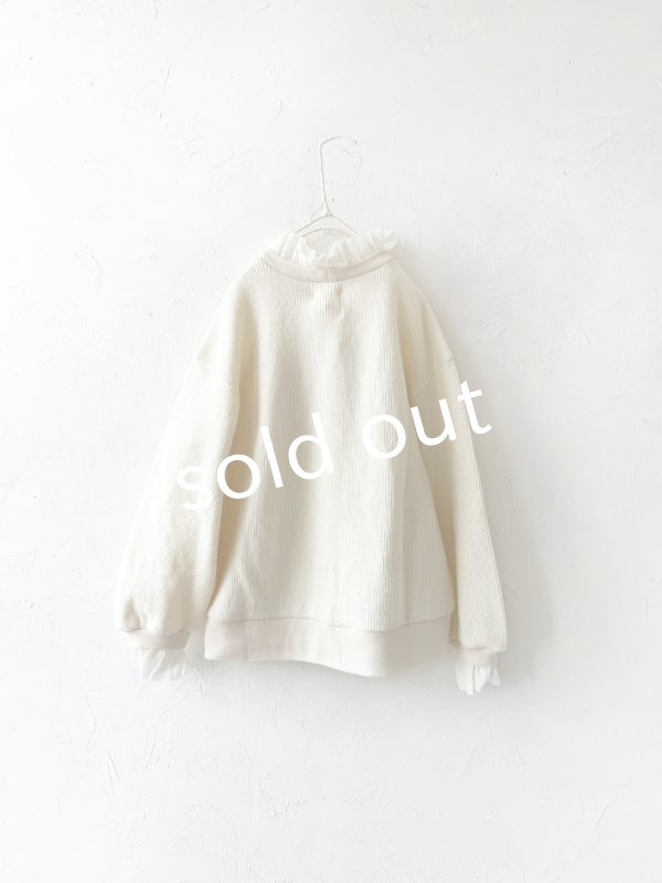 画像10: 【SALE】MAGALI /クォーターニットフリルプルオーバー・アイボリー (10)