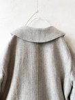 画像8: MAGALI /シェットランドウールリネンコート・ライトベージュ (8)