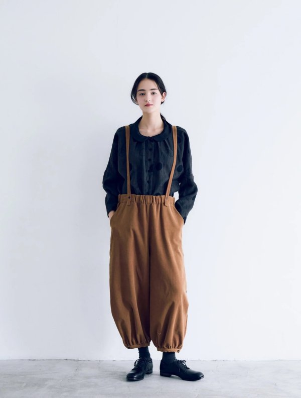 画像15: MAGALI /コーデュロイバルーンパンツ・ブラウン (15)