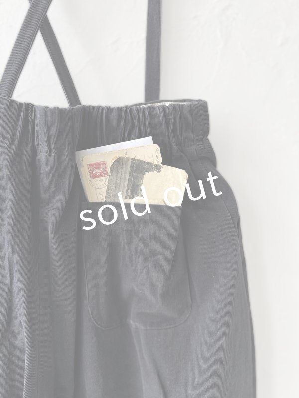 画像7: 【SALE】MAGALI /コーデュロイバルーンパンツ・チャコール (7)