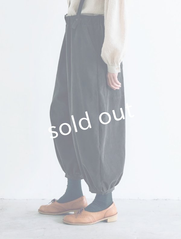 画像12: 【SALE】MAGALI /コーデュロイバルーンパンツ・チャコール (12)