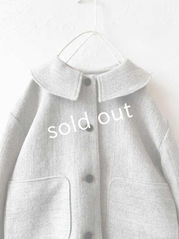 画像2: MAGALI /シェットランドウールリネンコート・ライトベージュ (2)