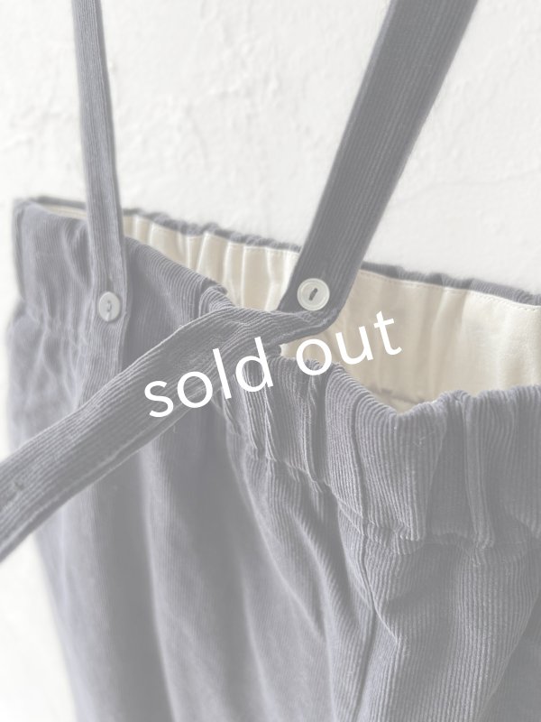 画像4: 【SALE】MAGALI /コーデュロイバルーンパンツ・チャコール (4)