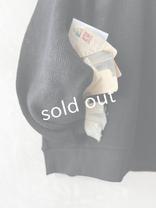 画像3: MAGALI /クォーターニットフリルプルオーバー・ブラック (3)