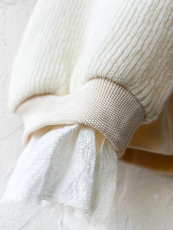 画像5: MAGALI /クォーターニットフリルプルオーバー・アイボリー (5)