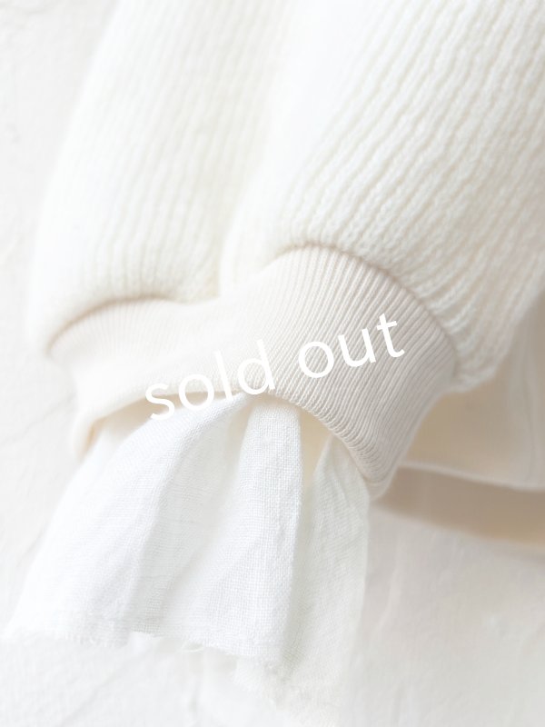 画像15: MAGALI /クォーターニットフリルプルオーバー・ブラック (15)