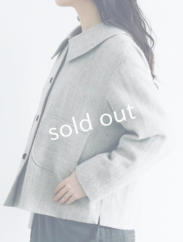 画像17: MAGALI /シェットランドウールリネンコート・ライトベージュ (17)