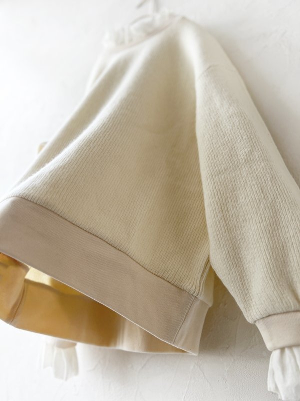 画像9: MAGALI /クォーターニットフリルプルオーバー・アイボリー (9)