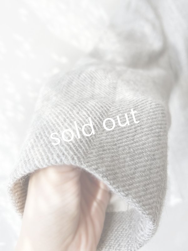 画像6: MAGALI /シェットランドウールリネンコート・ライトベージュ (6)