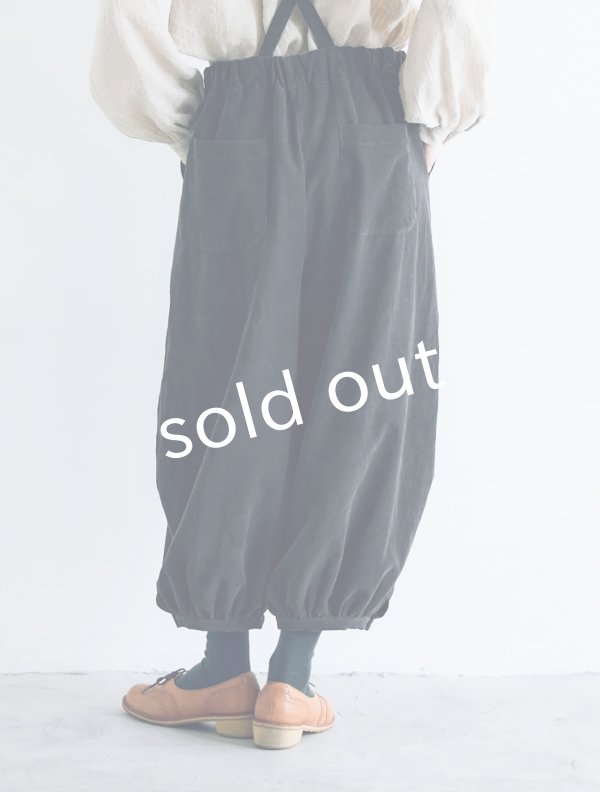 画像13: 【SALE】MAGALI /コーデュロイバルーンパンツ・チャコール (13)