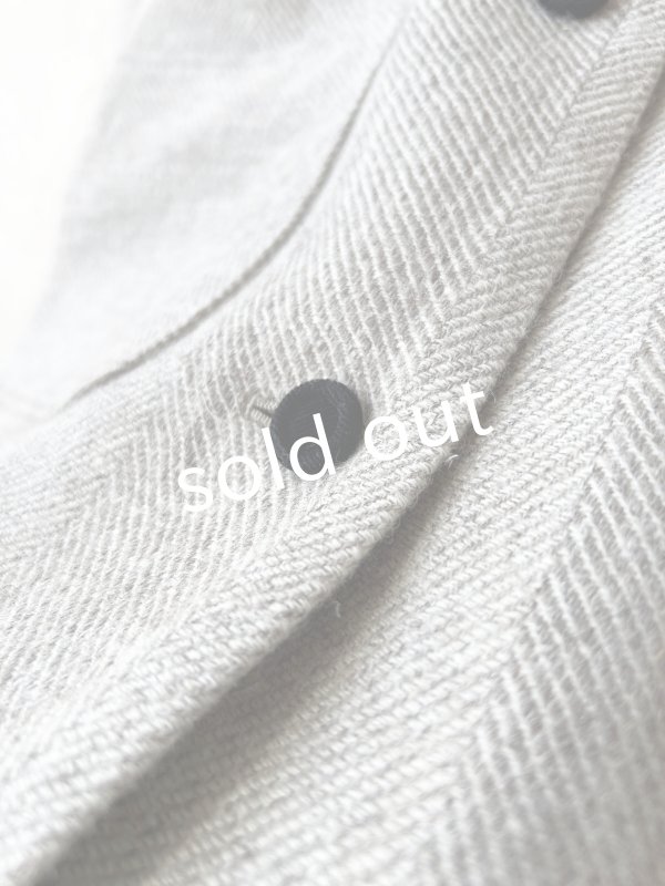 画像9: MAGALI /シェットランドウールリネンコート・ライトベージュ (9)