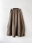 画像5: SO／ギャザーコクーンスカート・キャメルチドリ (5)