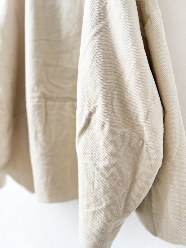 画像13: SO／綾コーデュロイコクーンジャケット・ライトベージュ (13)