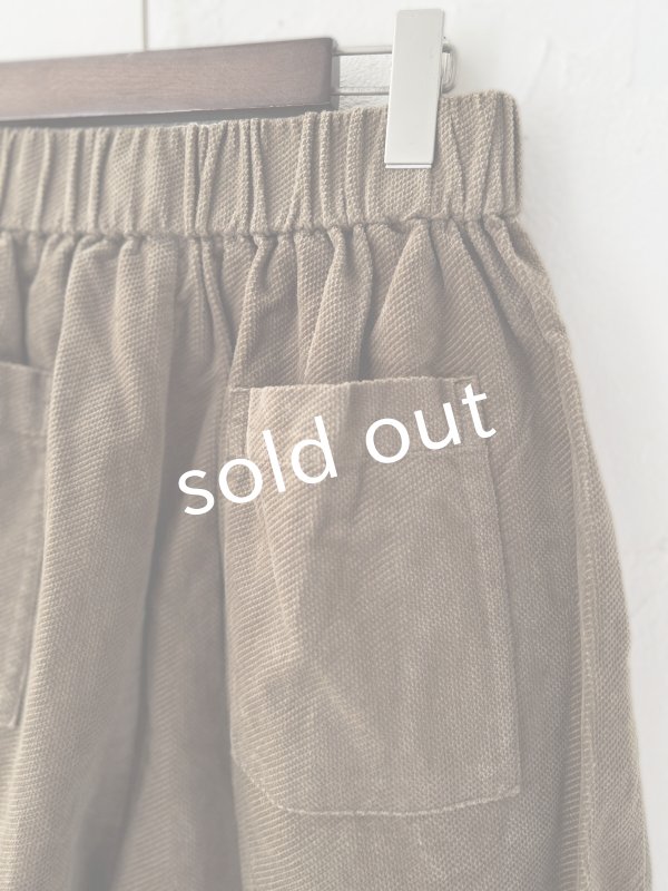 画像6: SO／綾コーデュロイカーブパンツ・カーキ (6)