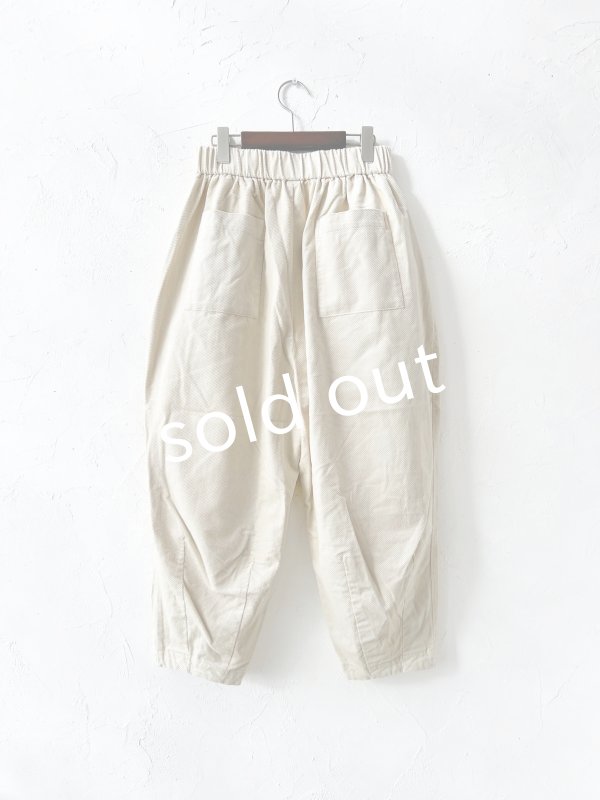 画像5: SO／綾コーデュロイカーブパンツ・ライトベージュ (5)