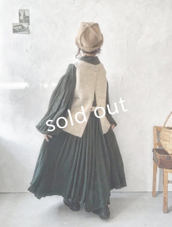 画像11: SO／後ろボタンニットベスト・オートミール (11)