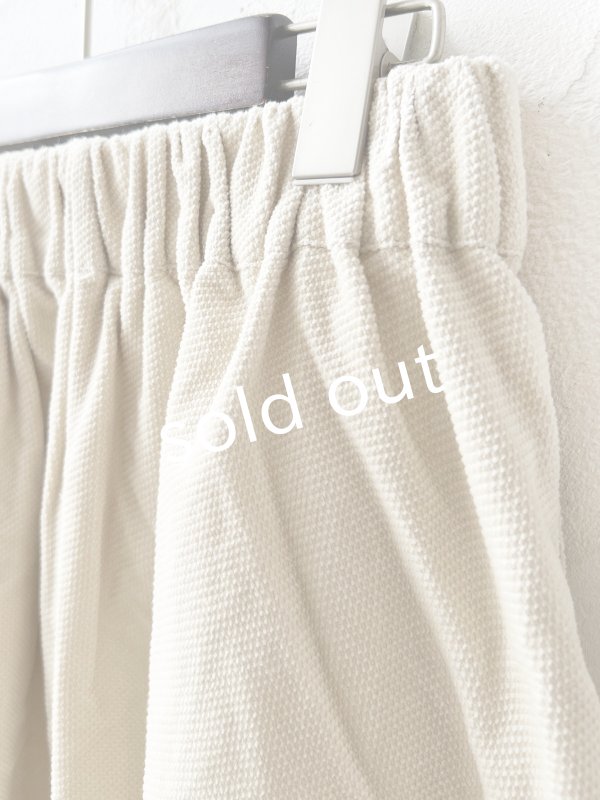 画像6: SO／綾コーデュロイコクーンスカート・ライトベージュ (6)