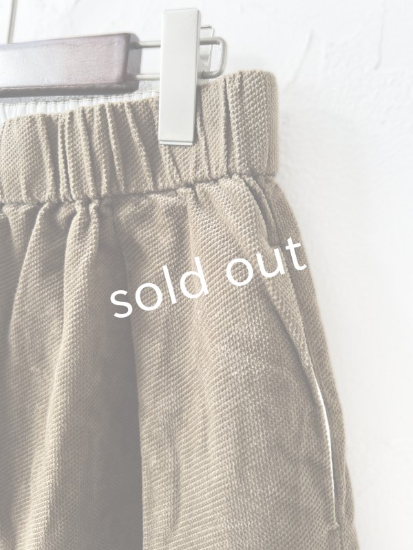 画像2: SO／綾コーデュロイカーブパンツ・カーキ (2)