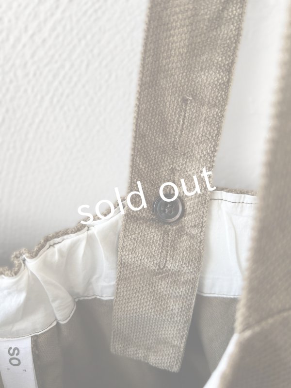 画像9: SO／綾コーデュロイサロペット・カーキ (9)