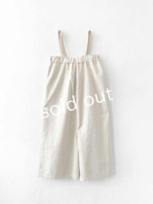 画像9: SO／綾コーデュロイサロペット・ライトベージュ (9)