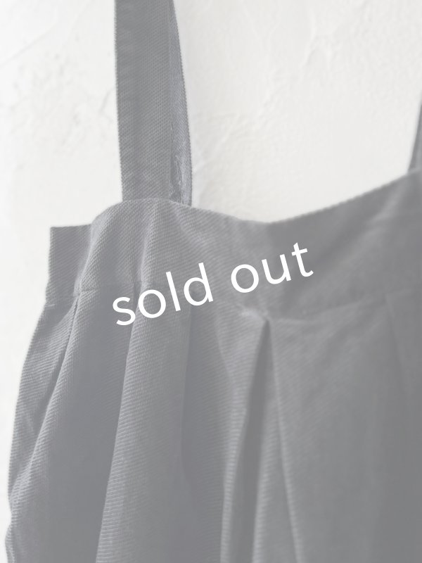 画像3: SO／綾コーデュロイサロペット・チャコール (3)